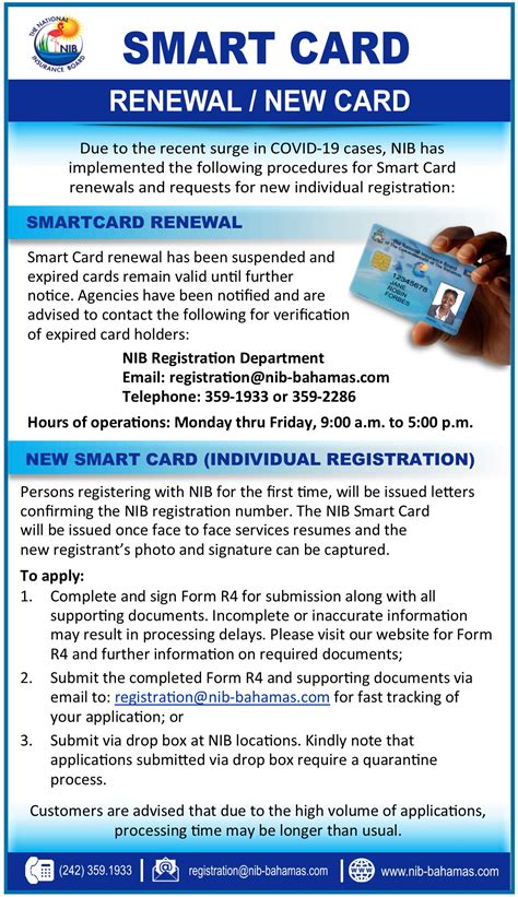 nib smart card renewal|nib contribution schedule 2022.